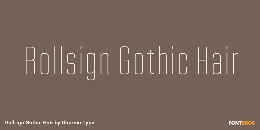 Rollsign Gothic Hair Poster