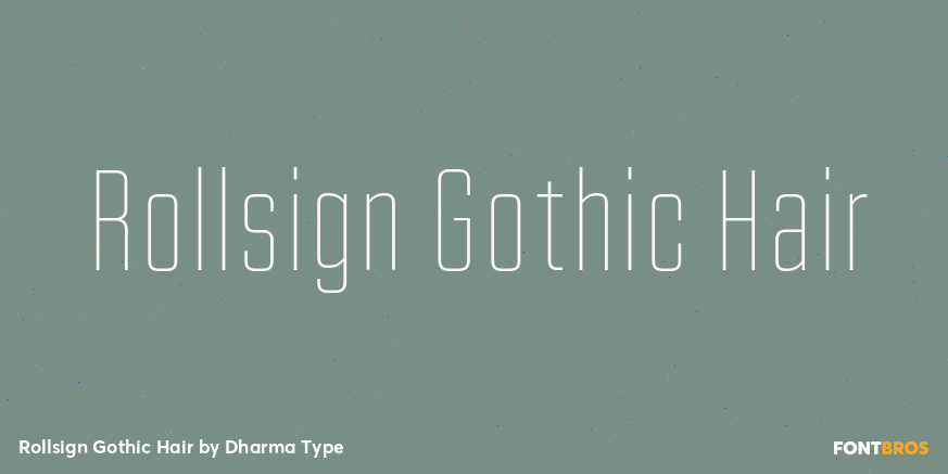 Rollsign Gothic Hair Poster