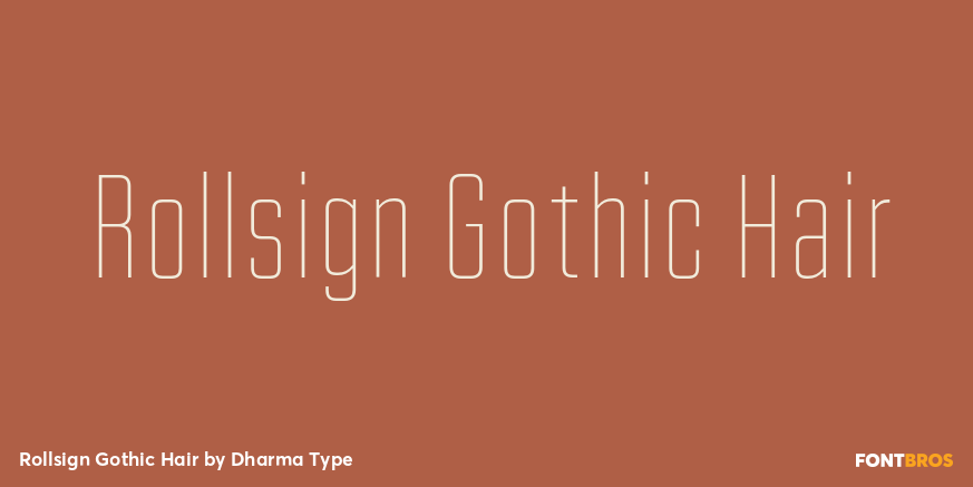 Rollsign Gothic Hair Poster