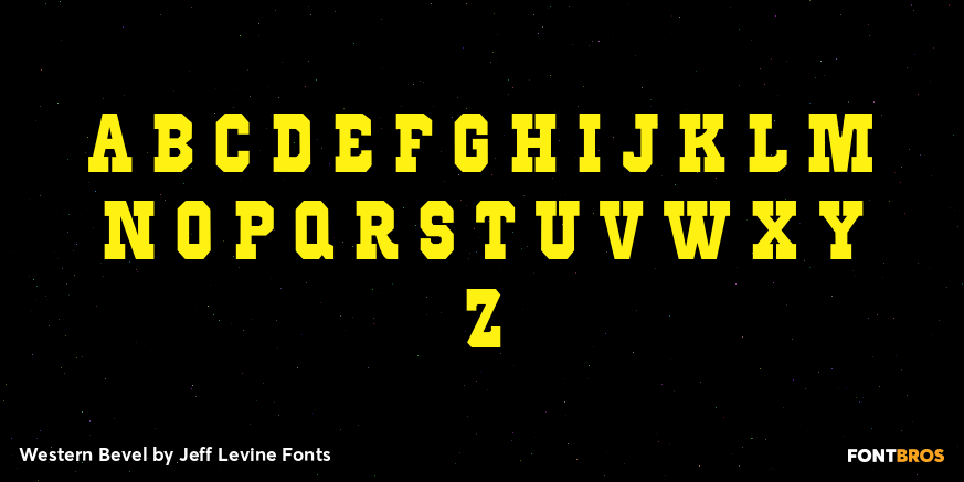 Western Bevel Font Poster #1