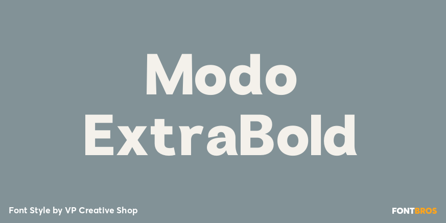 Modo ExtraBold Font Poster #1