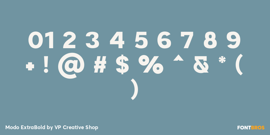 Modo ExtraBold Font Poster #1
