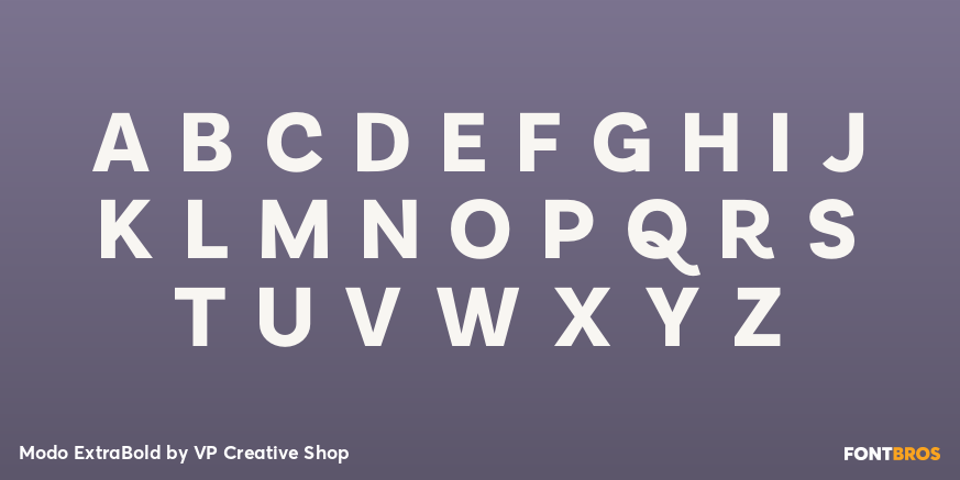 Modo ExtraBold Font Poster #1