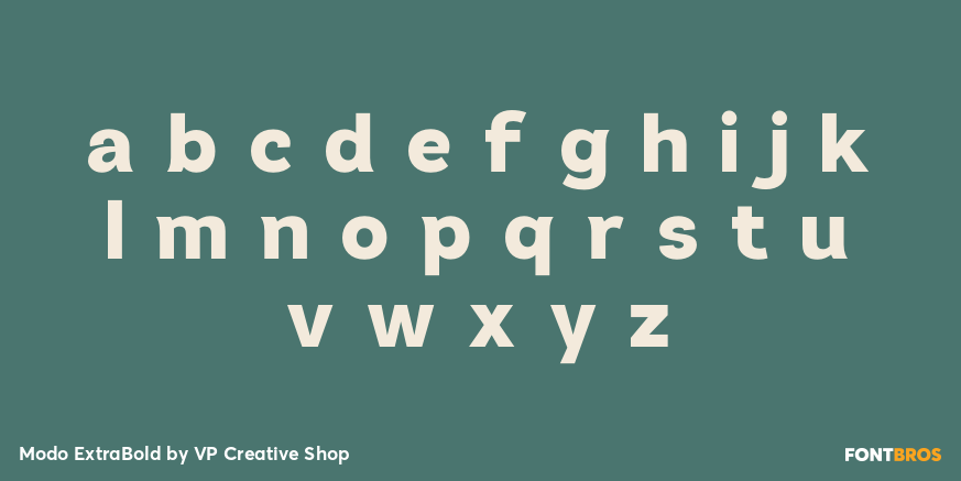 Modo ExtraBold Font Poster #1