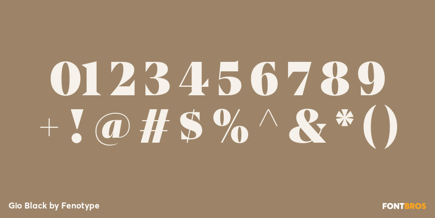 Gio Black Font Poster #4