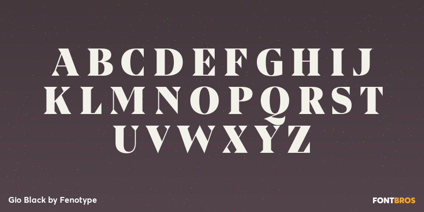 Gio Black Font Poster #2