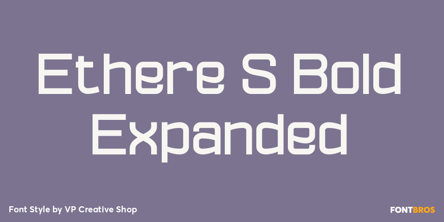 Ethere S Bold Expanded Font Poster #1