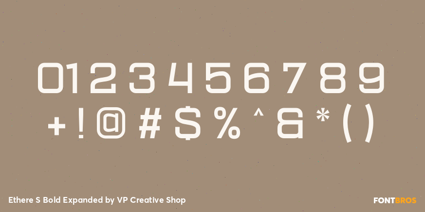 Ethere S Bold Expanded Font Poster #4