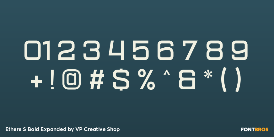 Ethere S Bold Expanded Font Poster #4