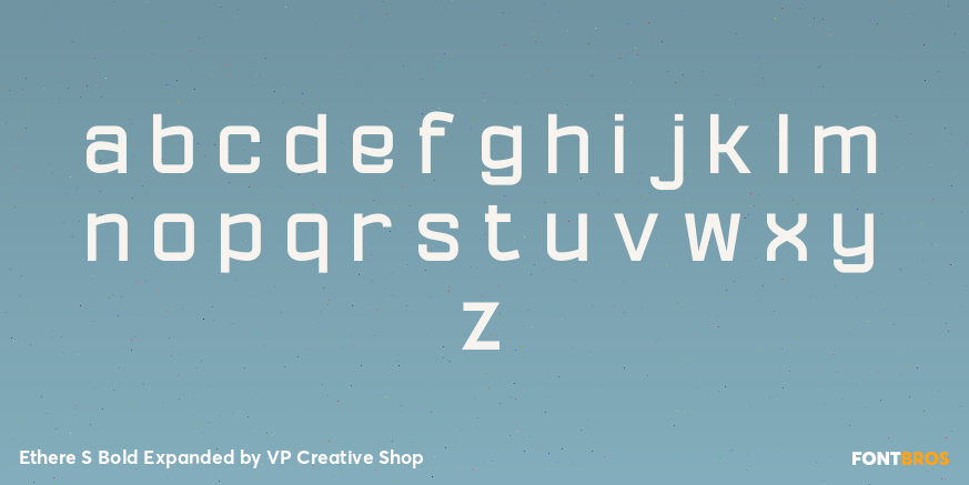 Ethere S Bold Expanded Font Poster #3