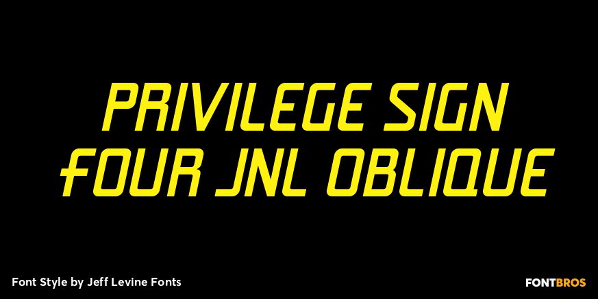 Privilege Sign Four JNL Oblique Poster