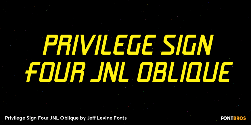 Privilege Sign Four JNL Oblique Poster