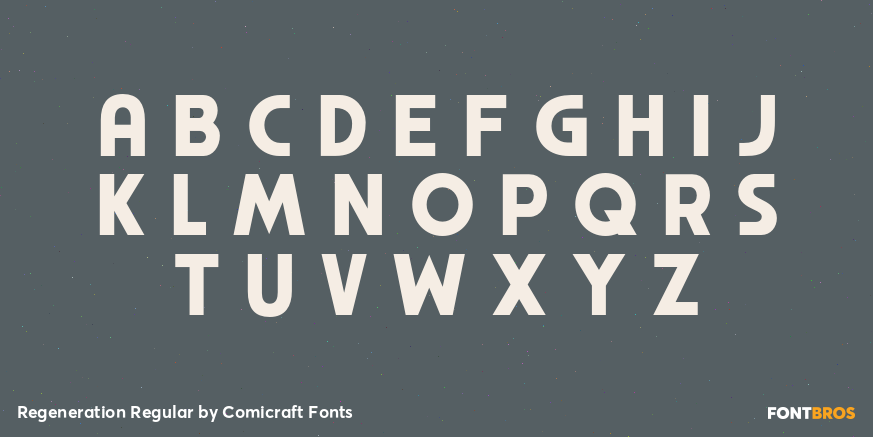 Regeneration Regular Font Poster #2