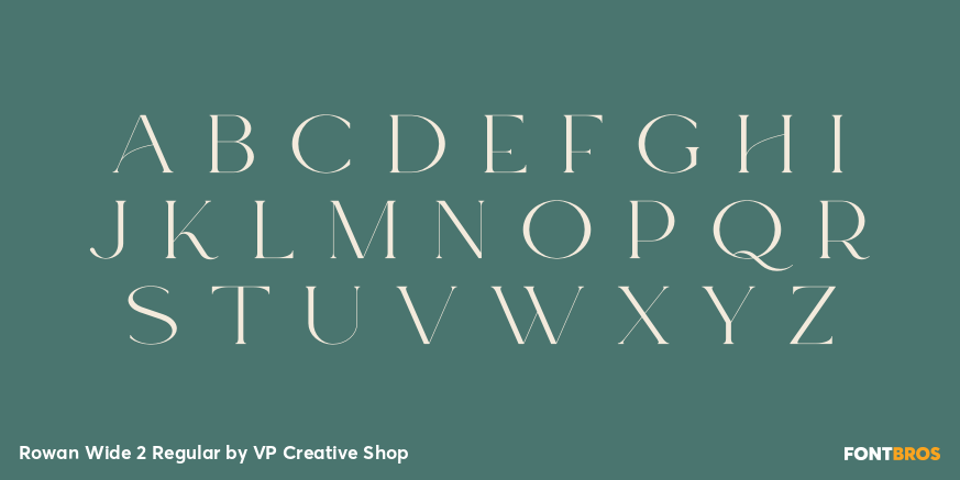 Rowan Wide 2 Regular Font Poster #2