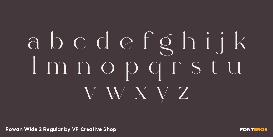 Rowan Wide 2 Regular Font Poster #3