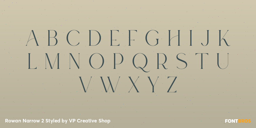 Rowan Narrow 2 Styled Font Poster #2