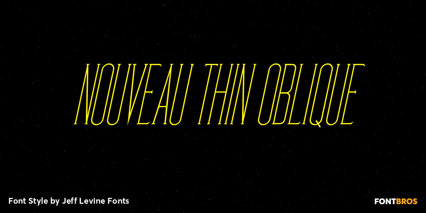 Nouveau Thin Oblique Poster