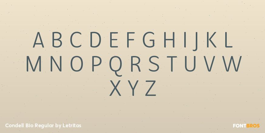 Condell Bio Regular Font Poster #2