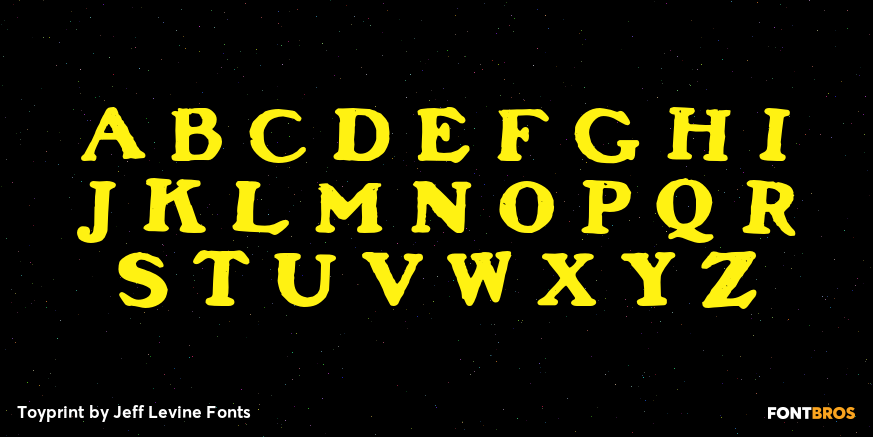 Toyprint Font Poster #2