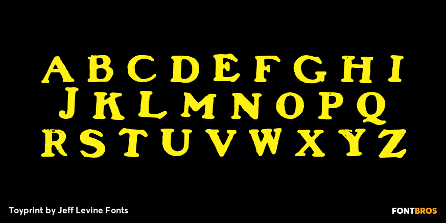 Toyprint Font Poster #3