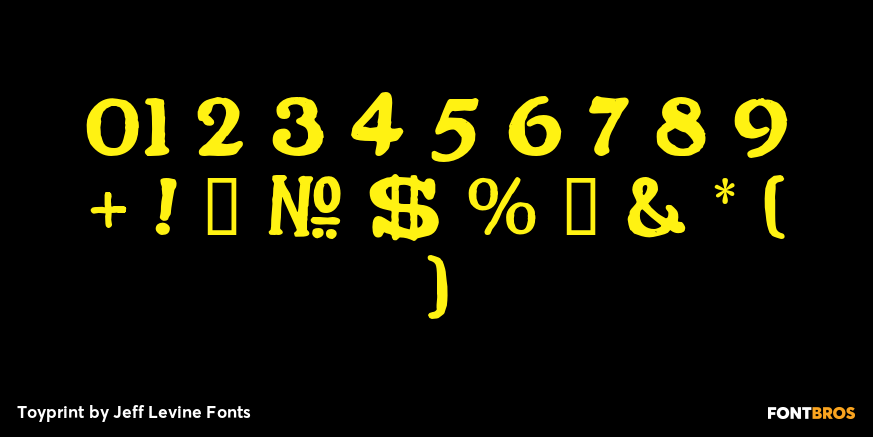 Toyprint Font Poster #4