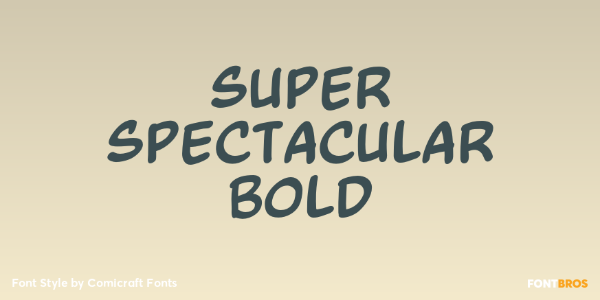 Super Spectacular Bold Poster