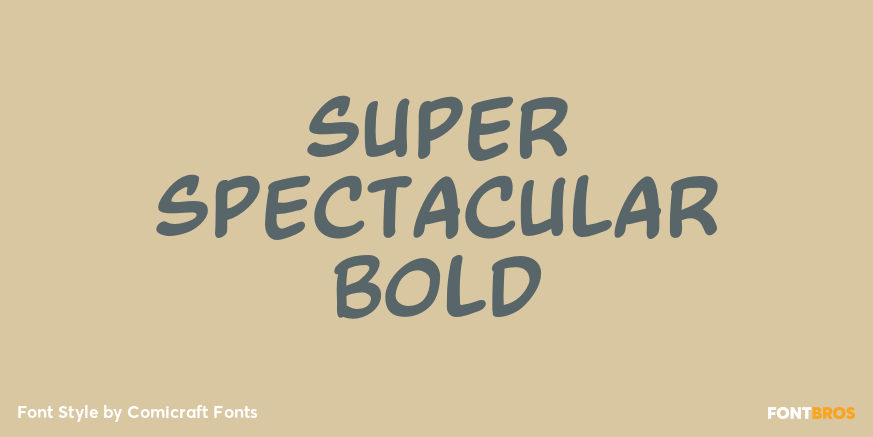 Super Spectacular Bold Poster