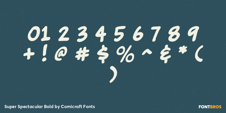 Super Spectacular Bold Font Poster #1