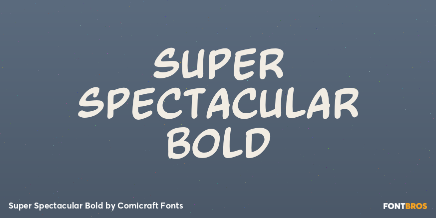 Super Spectacular Bold Poster