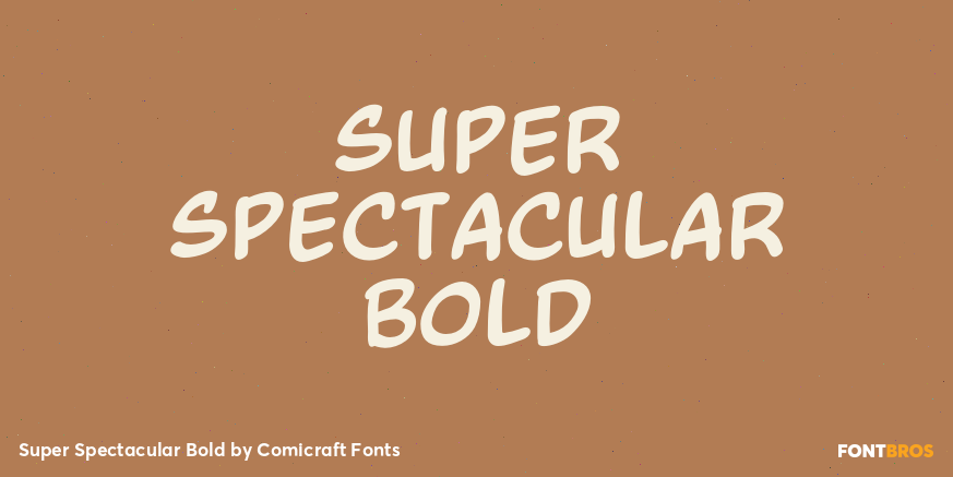 Super Spectacular Bold Poster