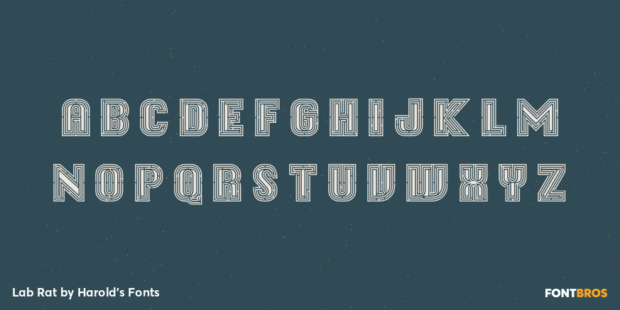 Lab Rat Font Poster #2