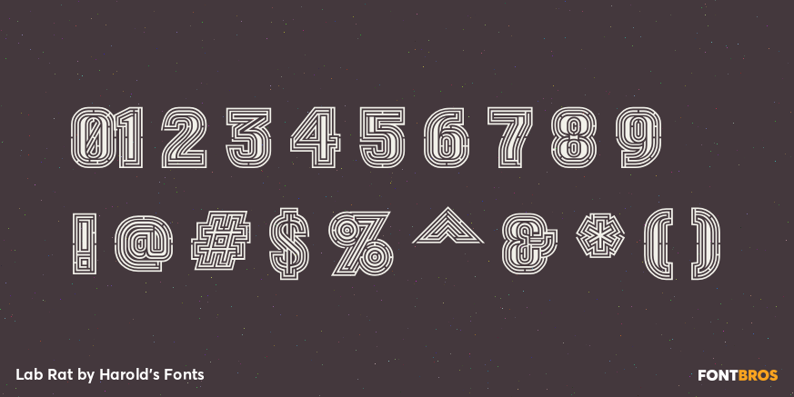 Lab Rat Font Poster #4