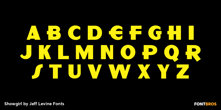 Showgirl Font Poster #2