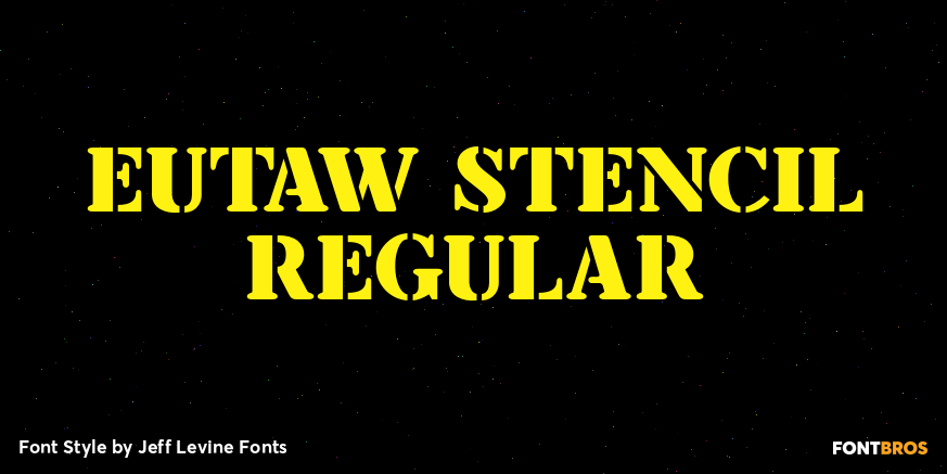 Eutaw Stencil Regular Poster