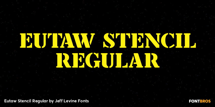 Eutaw Stencil Regular Poster