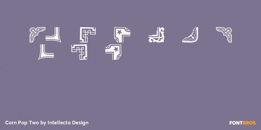 Corn Pop Two Font Poster #4