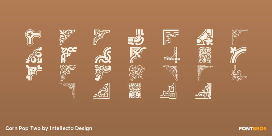 Corn Pop Two Font Poster #1