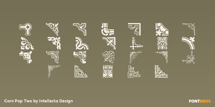 Corn Pop Two Font Poster #1