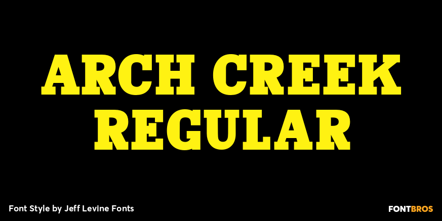 Arch Creek Regular Font Poster #1