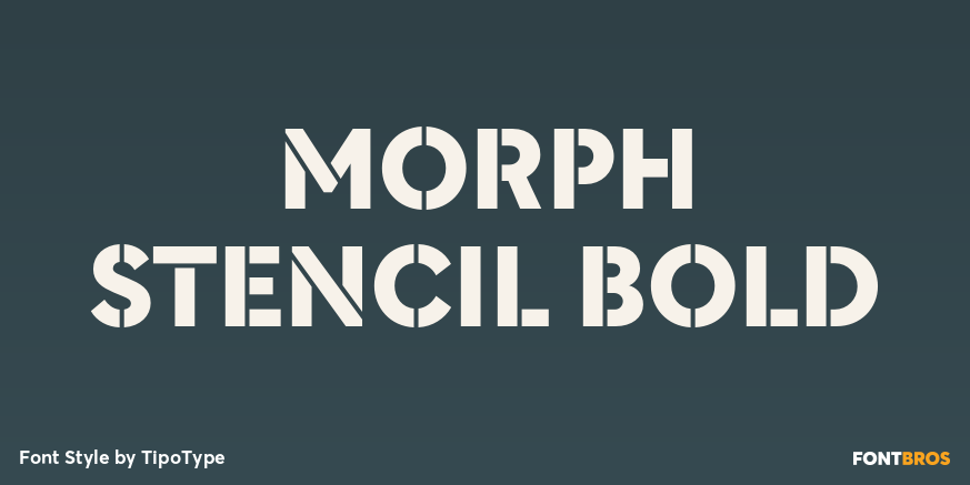Morph Stencil Bold Poster