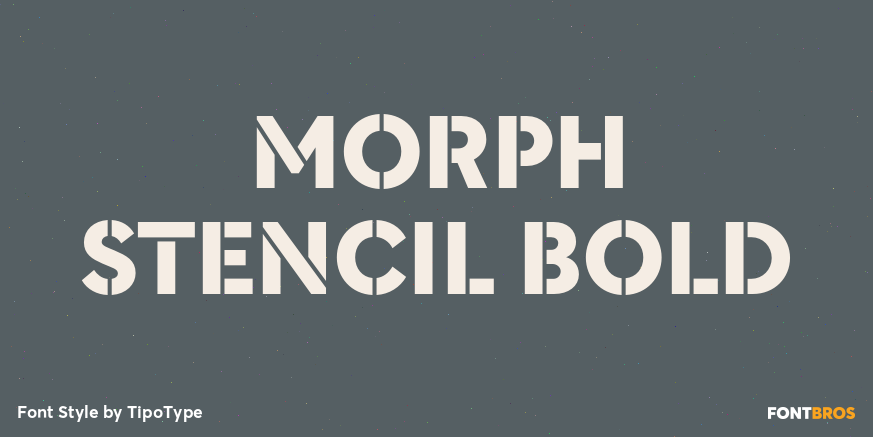 Morph Stencil Bold Poster