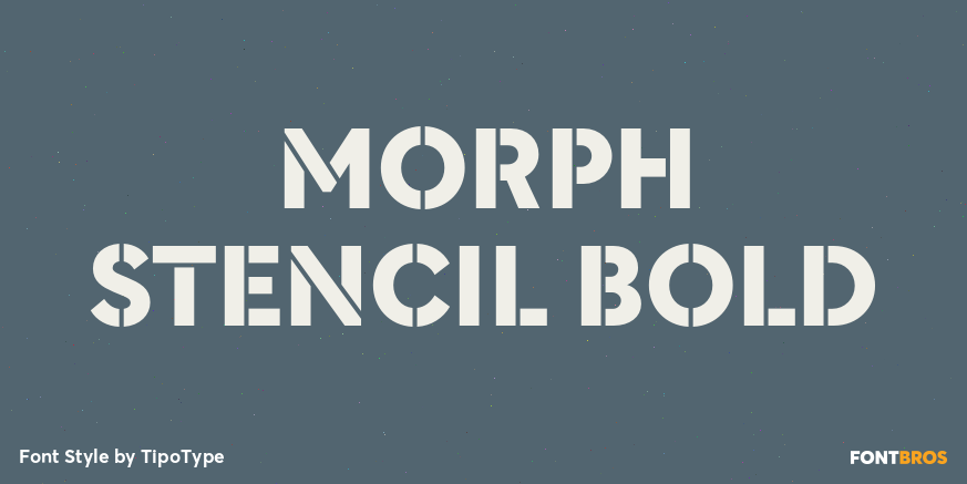 Morph Stencil Bold Poster