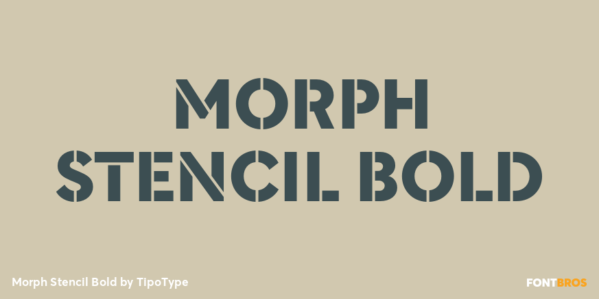 Morph Stencil Bold Poster