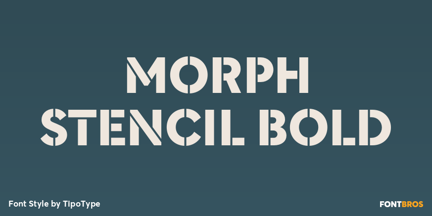 Morph Stencil Bold Poster