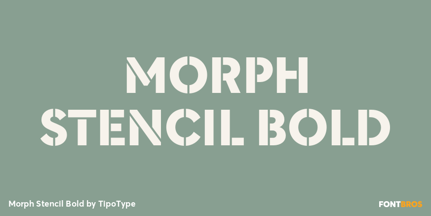 Morph Stencil Bold Poster
