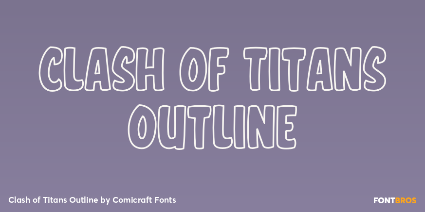 Clash of Titans Outline Poster