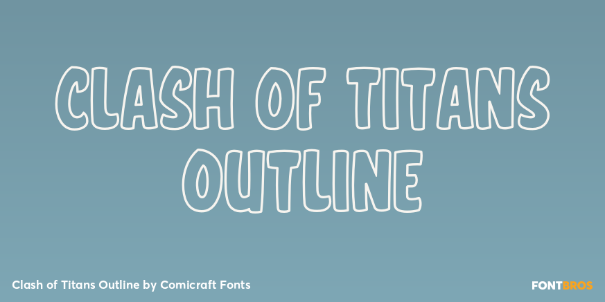 Clash of Titans Outline Poster