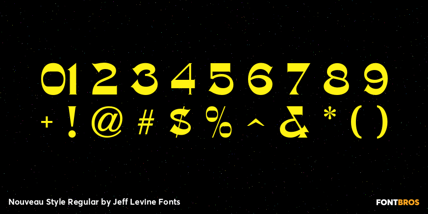 Nouveau Style Regular Font Poster #4