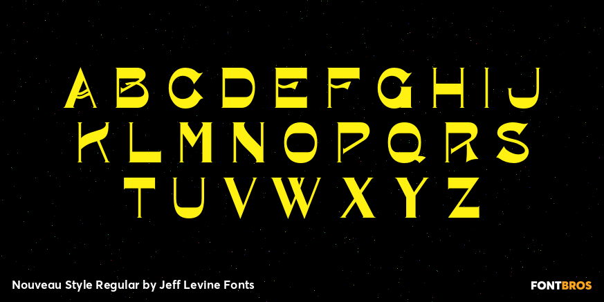 Nouveau Style Regular Font Poster #2