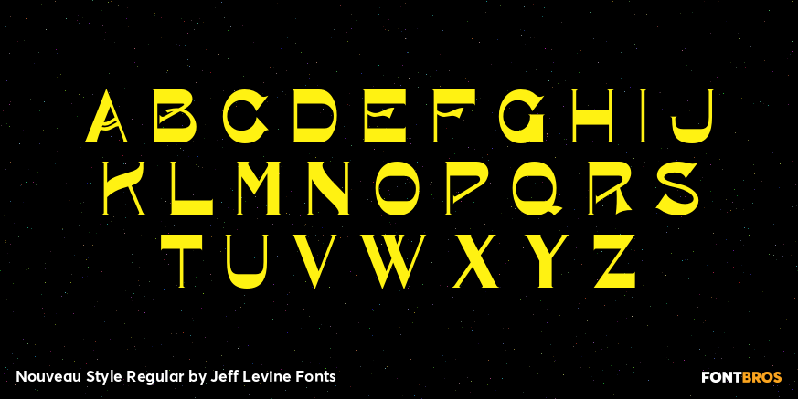 Nouveau Style Regular Font Poster #3